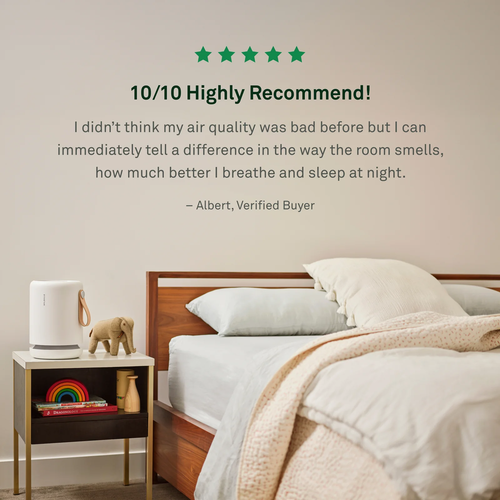 Air Mini+ in bedroom